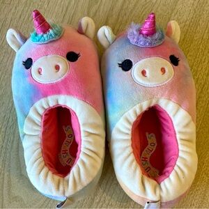 Squishmallow Unicorn Slippers Kids Size 13-1